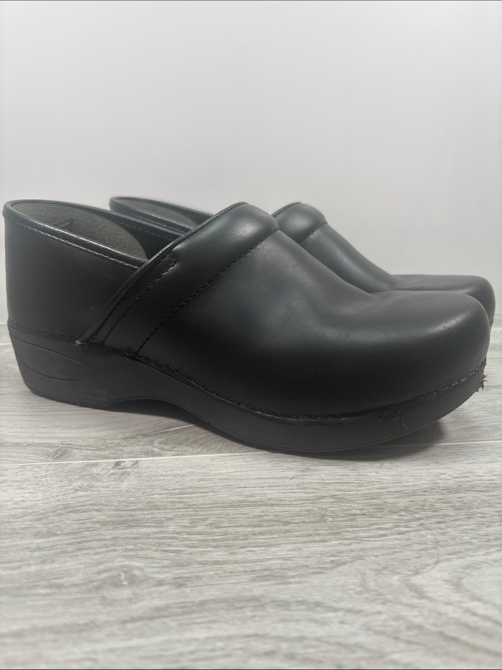 Dansko XP 2.0 Black Leather Clogs Womens EU 41 US 10.5 11 Nurse Work Comfort Sho